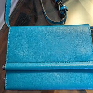 Cross body neon blue chic bag